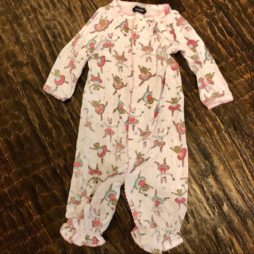 Mud pie Ballerina rabbits PJs- super soft!